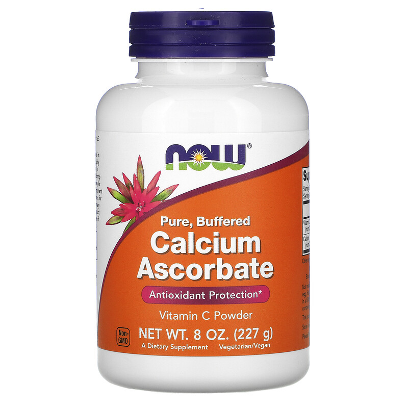 NOW Foods Calcium Ascorbate Pure 227g - Wapń i Witamina C dla Zdrowia