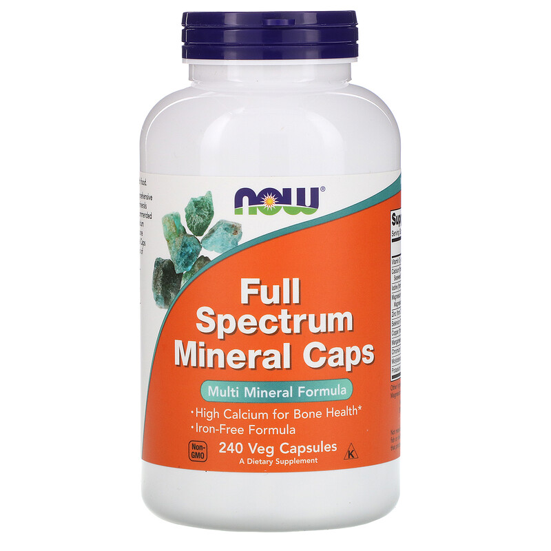 NOW Foods Full Spectrum Minerals 240 kaps - Kompleks Minerałów