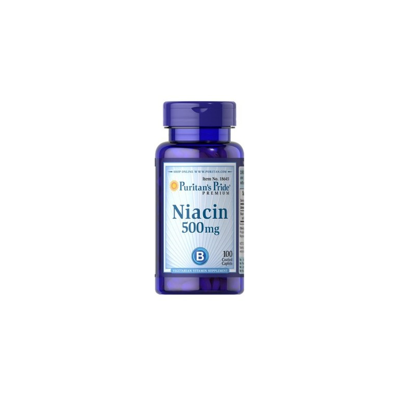Puritan's Pride Niacin 500mg - Witamina B3 na energię i zdrowie skóry