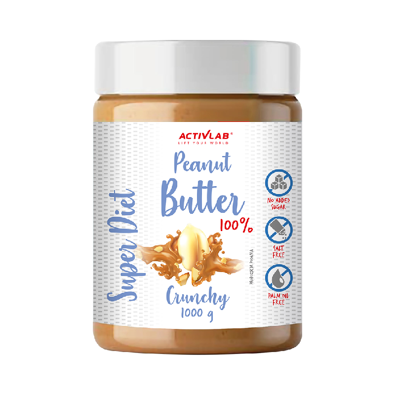 Activlab Peanut Butter Crunchy 1000g | Masło Orzechowe Arachidowe