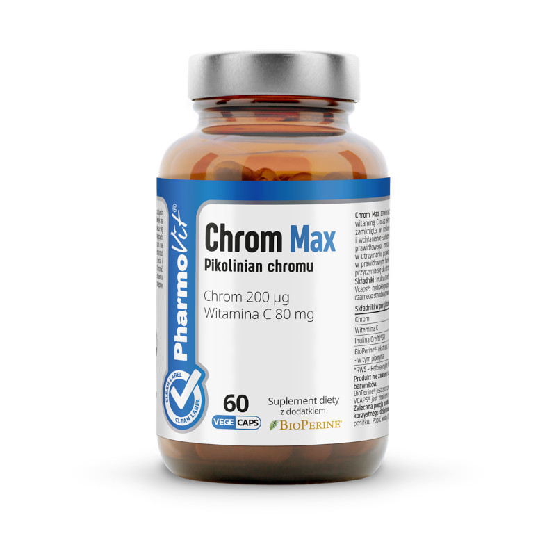 Pharmovit Chrom Max 60 kaps - Chrom na apetyt i odchudzanie