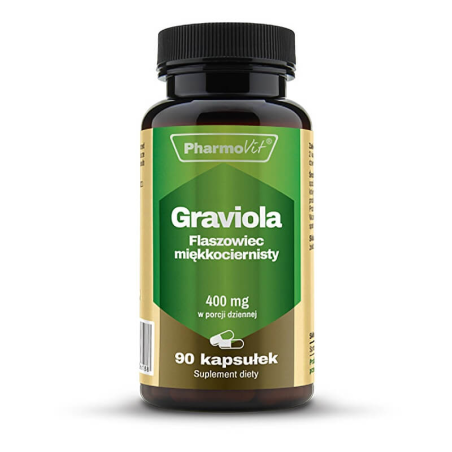 Pharmovit Graviola 400mg 90kaps - Dobry sen i samopoczucie
