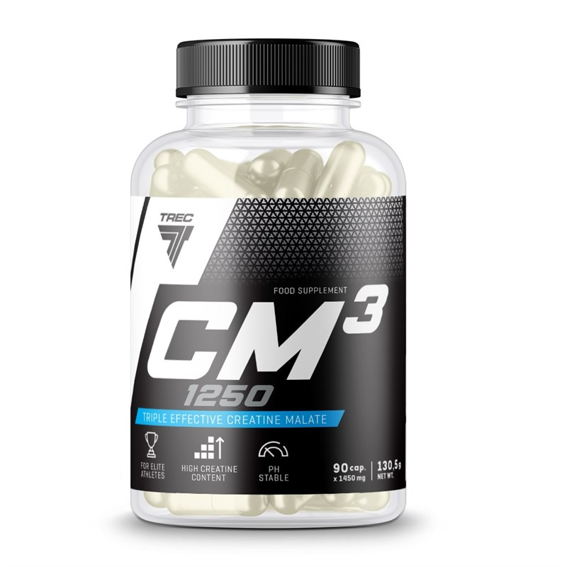 Trec Nutrition CM3 1250 - Jabłczan Kreatyny 90 kaps.