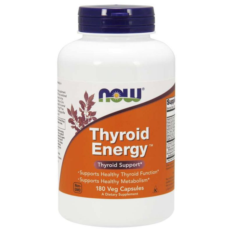 NOW Foods Thyroid Energy 180vkaps – Wsparcie Tarczycy