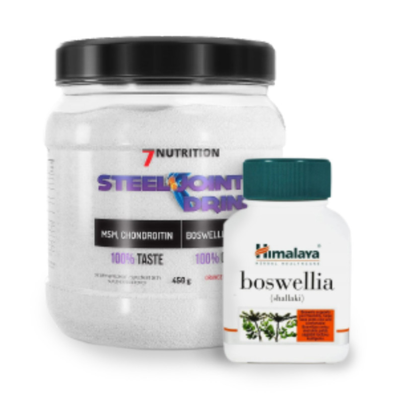 7Nutrition Steel Joint Drink + Himalaya Boswellia - Zestaw na stawy
