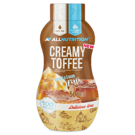 ALLNUTRITION Sauce Cremmy Toffee 500ml - Bezkaloryczny sos o smaku toffi