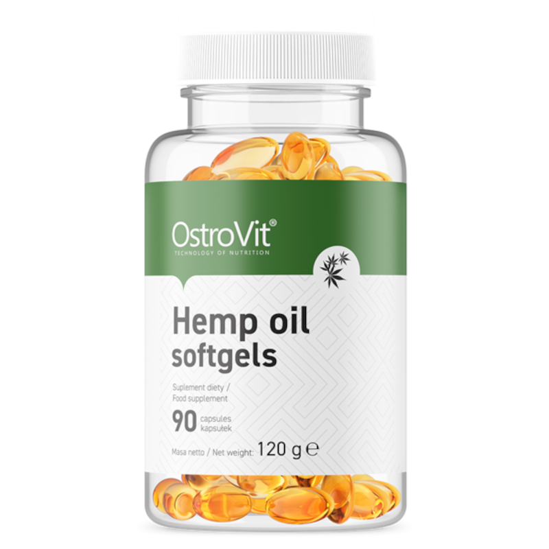 OstroVit Hemp Oil 90softgels - Wsparcie Odporności | Sklep...