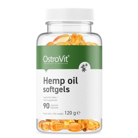 OstroVit Hemp Oil 90softgels - Wsparcie Odporności | Sklep...