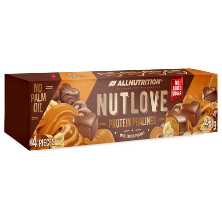 ALLNUTRITION Protein Pralines Mleczno-Orzechowe 48g - Dietetyczna Pralina Białkowa