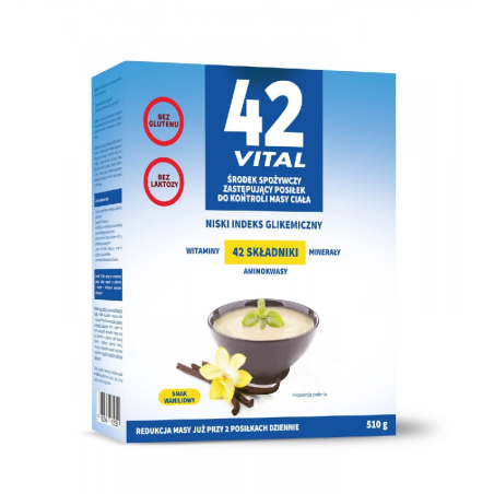 Aliness 42 Vital Waniliowy 510g - Zamiennik Śniadania