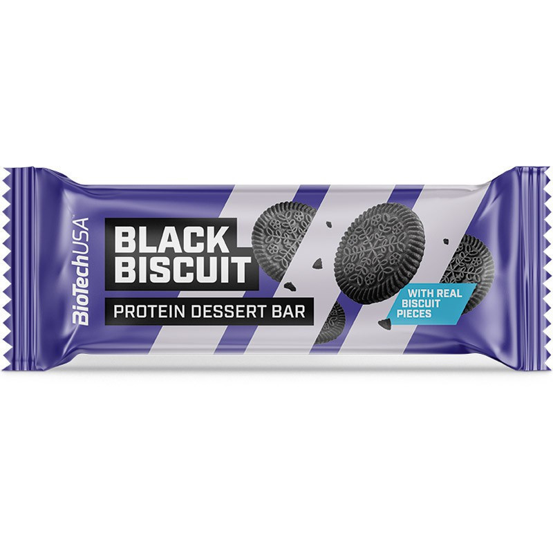 BioTechUSA Protein Dessert Bar 50g Czarne Ciastko - Baton Proteinowy
