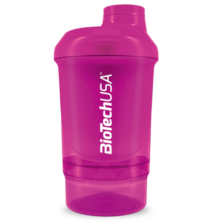 BioTechUSA Wave+ Nano Shaker Magenta 300ml + 150ml - Sklep Biotech