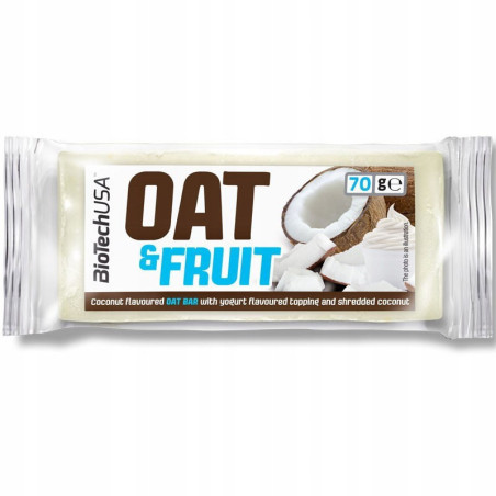BioTechUSA Oat and Fruits Coconut Yoghurt - baton energetyczny