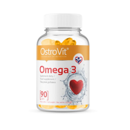 OstroVit Omega 3 90 kapsułek - Kwasy tłuszczowe EPA i DHA