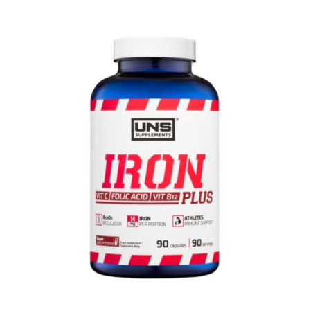 Minerały UNS Iron Plus 90kaps