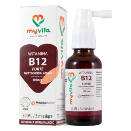 MyVita Witamina B12 30ml - Energia i Zdrowie | biotechsklep.pl