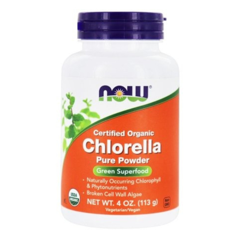 Suplement Prozdrowotny Now Foods Chlorella Pure Powder 113g