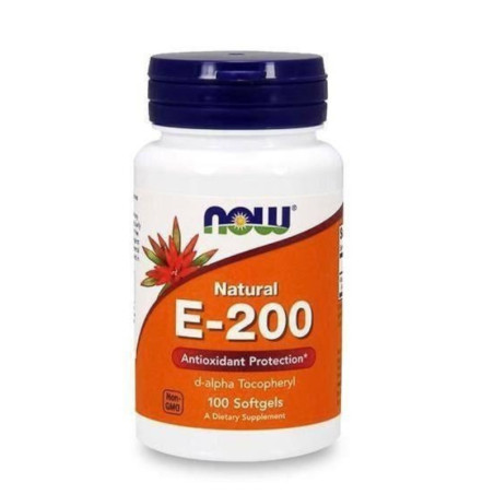 Witaminy Now Foods Vitamin E-200 Natural 100softgels