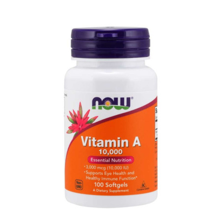 Witaminy Now Foods Vitamin A 10 000iU 100softgel