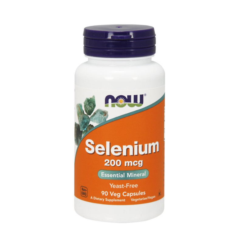 Minerały Now Foods Selenium 200mg 90vkaps