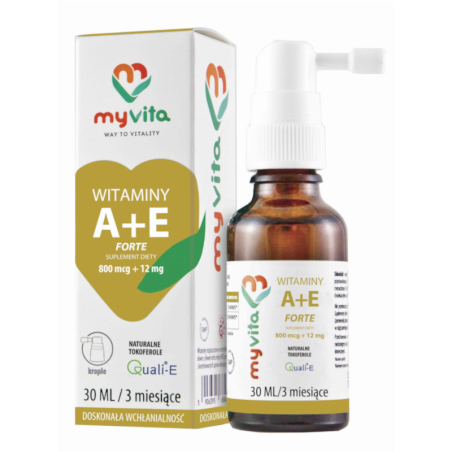 MyVita Witamina A + E 30ml - Witamina A i E w kroplach