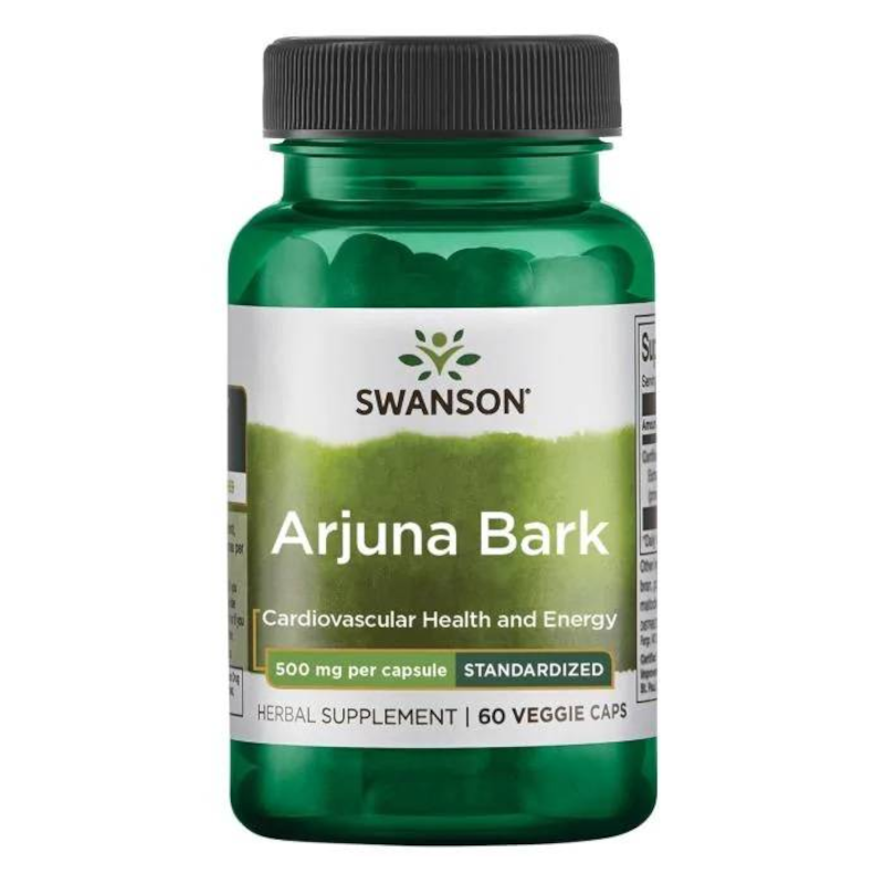 Swanson Arjuna Bark 500mg 60 kaps - wsparcie serca i układu krążenia