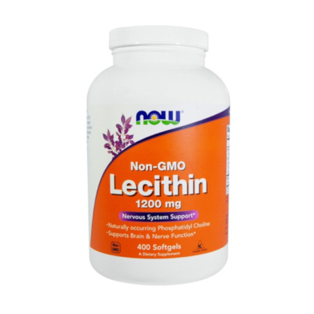 Suplement Prozdrowotny Now Foods Non-GMO Lecitine 1200mg 400softgels