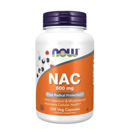Suplement Prozdrowotny Now Foods NAC 600mg 250kaps