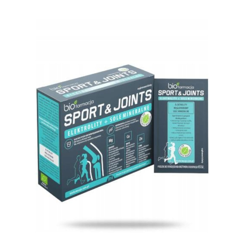Minerały BioFarmacja SPORT & JOINTS Elektolity i Sole Mineralne 14 saszetek x 17g