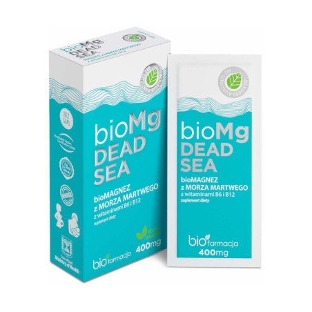 Minerały BioFarmacja bioMg Dead Sea Magnez z Morza Martwego 7 saszetek x 2,7g