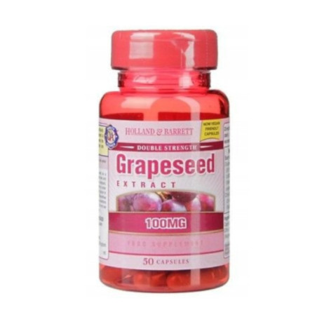 Odporność Holland & Barrett Double Strength Grapeseed Extract 100mg 50kaps