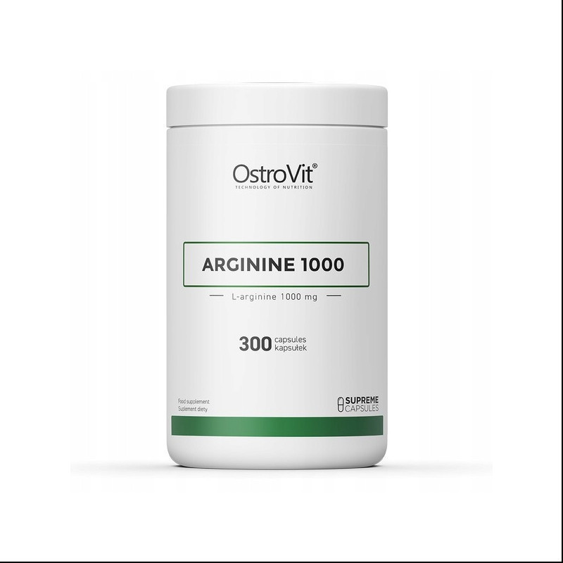 OstroVit Arginine 300 kaps - Przedtreningówka AAKG Arginina Cytrulina