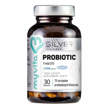 MyVita Silver Pure Probiotyk 9 mld - 30 kapsułek - Wsparcie Jelit