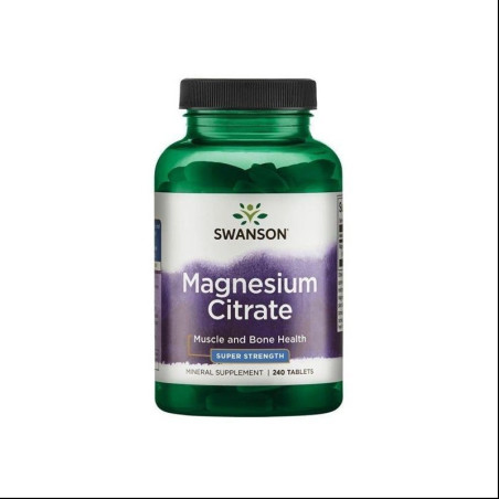 Minerały Swanson Magnesium Citrate 225mg 240tab