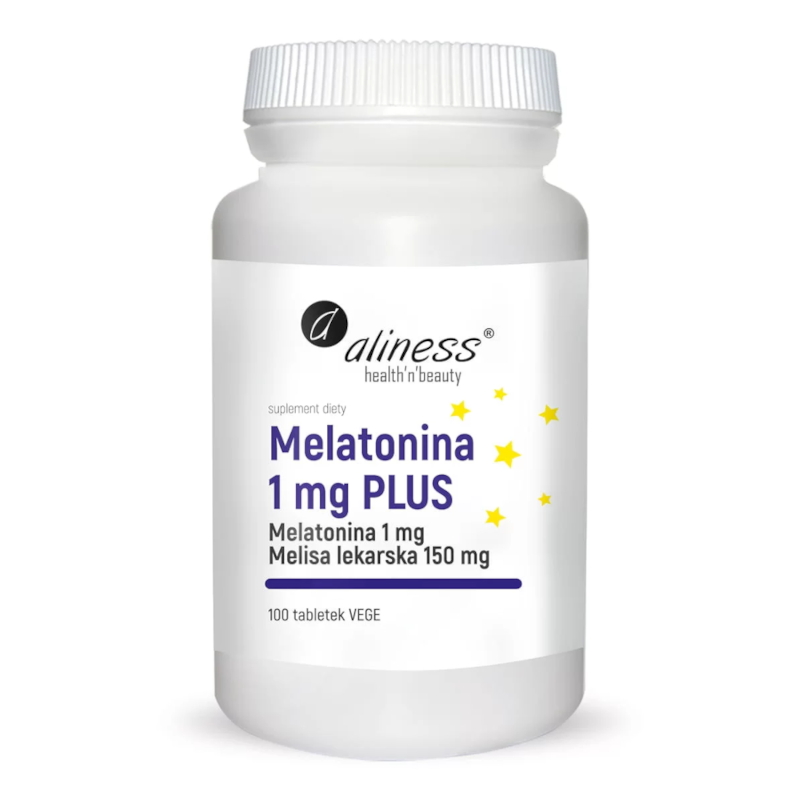 Aliness Melatonina Plus 100tab - na sen i bezsenność