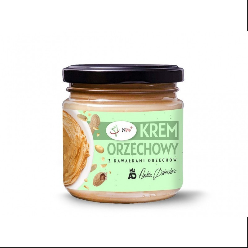 Zdrowa żywność ViVio Krem dietetycznyArachidowy 200g Crunchy