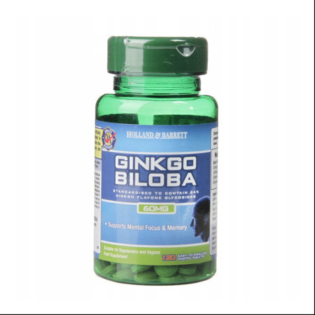 Suplement Prozdrowotny Holland & Barrett Ginkgo Biloba 60mg 120tab