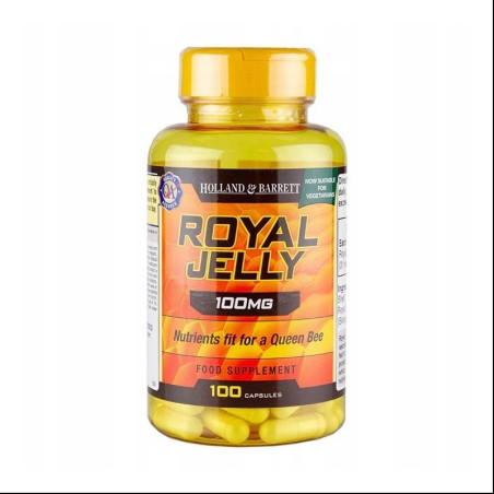 Suplement Prozdrowotny Holland & Barrett Royal Jelly 100mg 100kaps