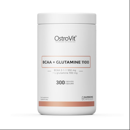 Aminokwasy OstroVit Bcaa + Glutamine 1100mg 300kaps