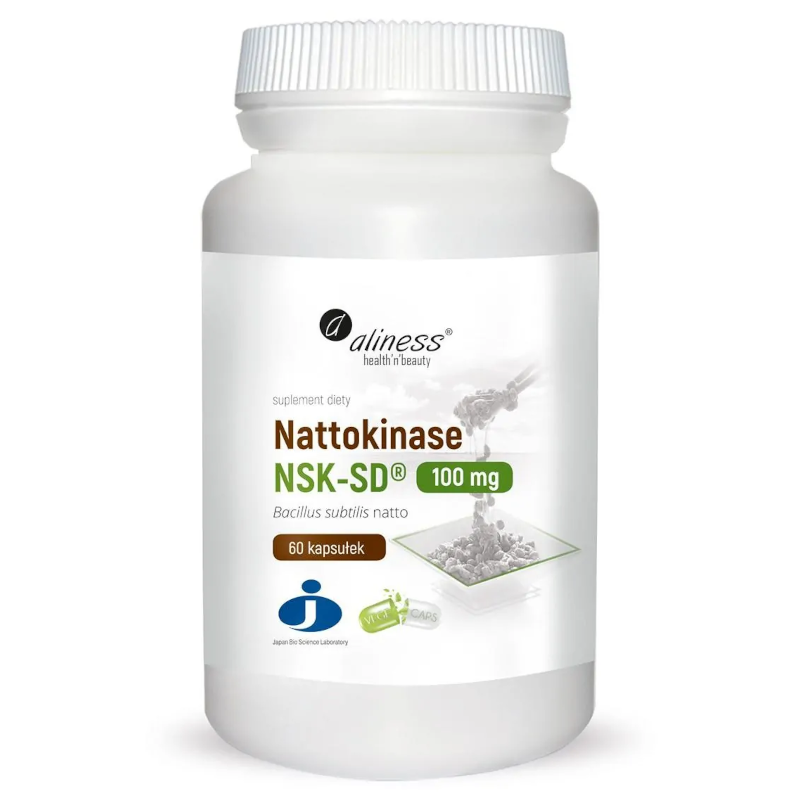 Aliness Nattokinaza 100mg 60 kaps - Wsparcie Serca i Układu Krążenia