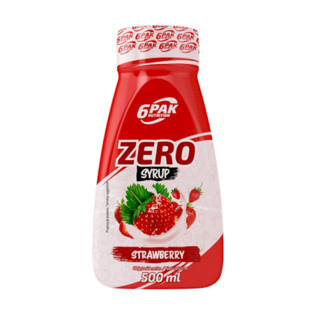 6PAK Zero Syrup Truskawkowy 500ml - Syrop bez kalorii