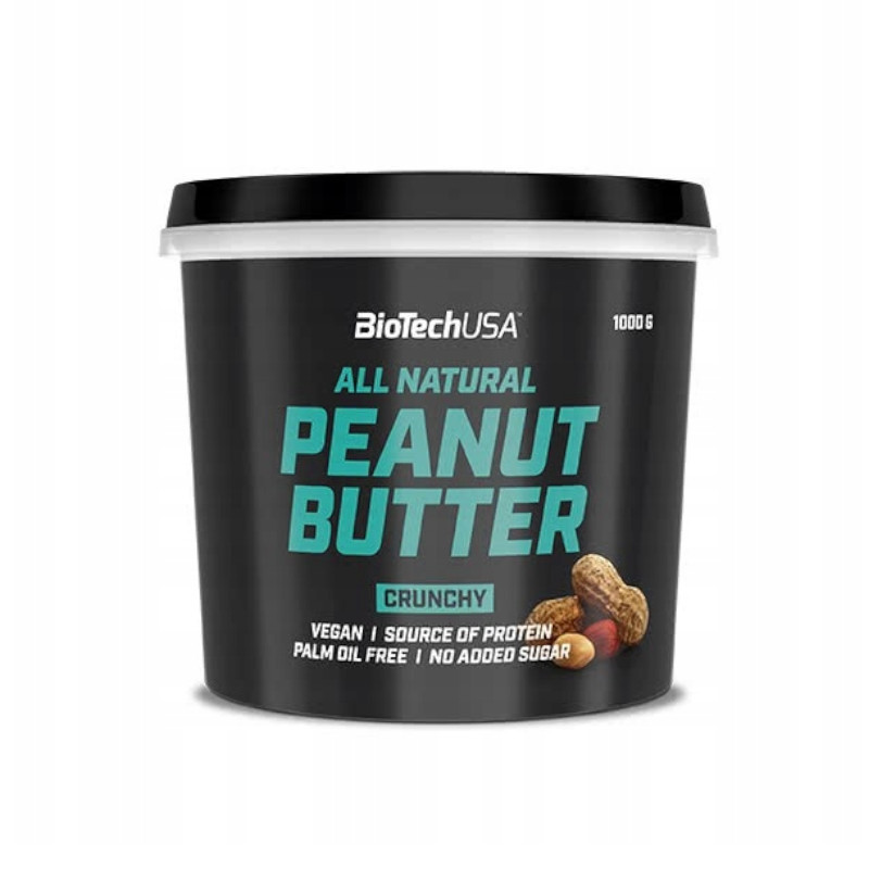 BioTechUSA All Natural Peanut Butter 1000g | Masło Orzechowe