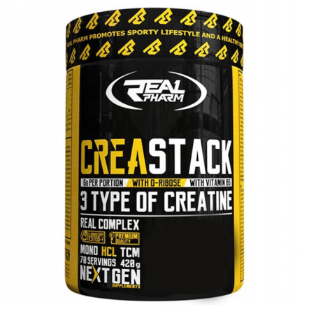 Real Pharm Crea Stack 420g | Stack Kreatynowy | Biotechsklep.pl