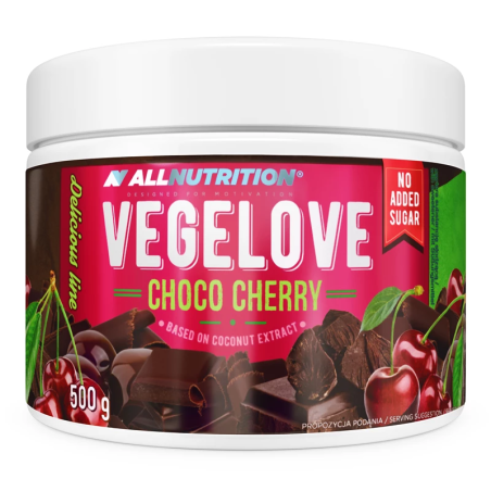 ALLNUTRITION Vegelove Chrupiąco-Wiśniowy - Krem Dietetyczny Bez Cukru
