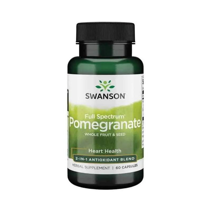 Swanson Pomegranate Full Spectrum 60 kaps - Wsparcie serca i antyoksydacja