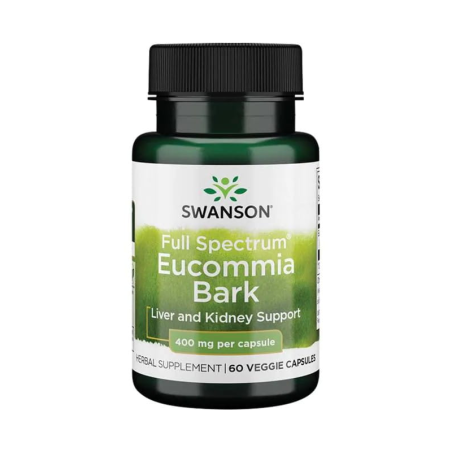 Swanson Eucommia Bark 400mg - Wsparcie Wątroby i Nerek