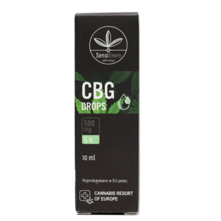 SensiSeven Krople CBG 5% 10ml - Wsparcie Mózgu i Regeneracja