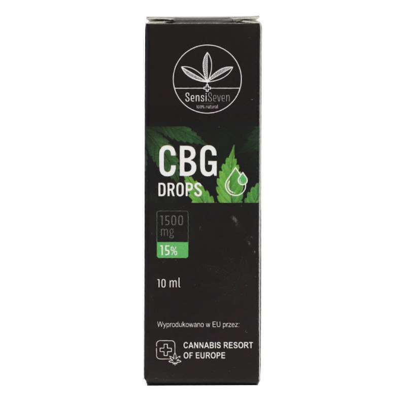SensiSeven Krople CBG 15% 10ml - Wsparcie Mózgu i Regeneracja