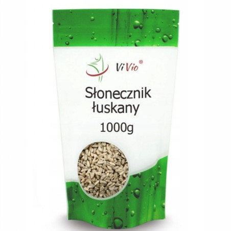 Vivio Słonecznik Łuskany 1000g - Zdrowa Przekąska | biotechsklep.pl
