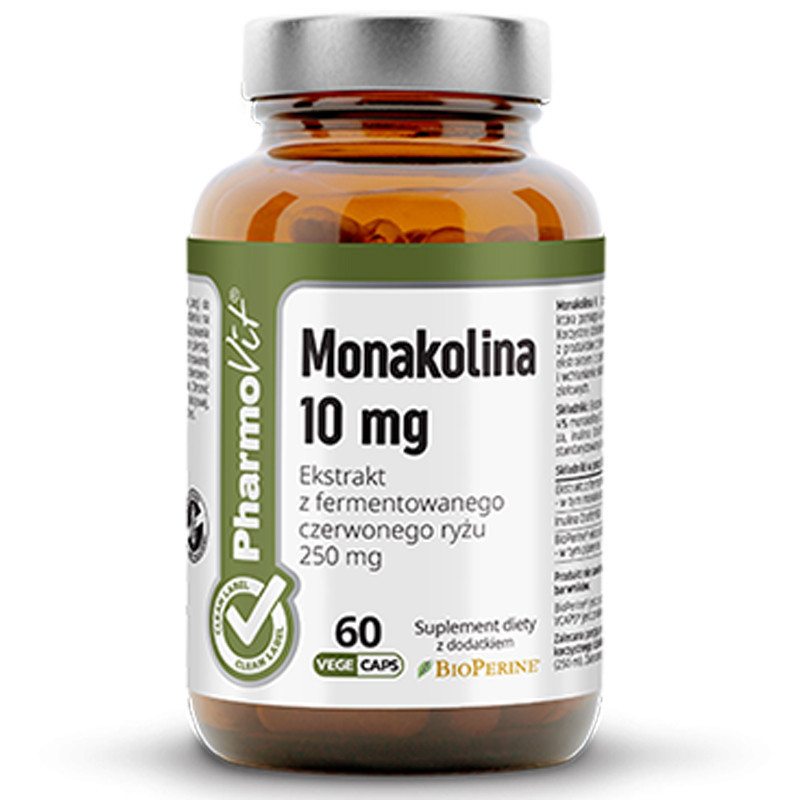 Pharmovit Monakolina 10mg 60 kaps - na cholesterol